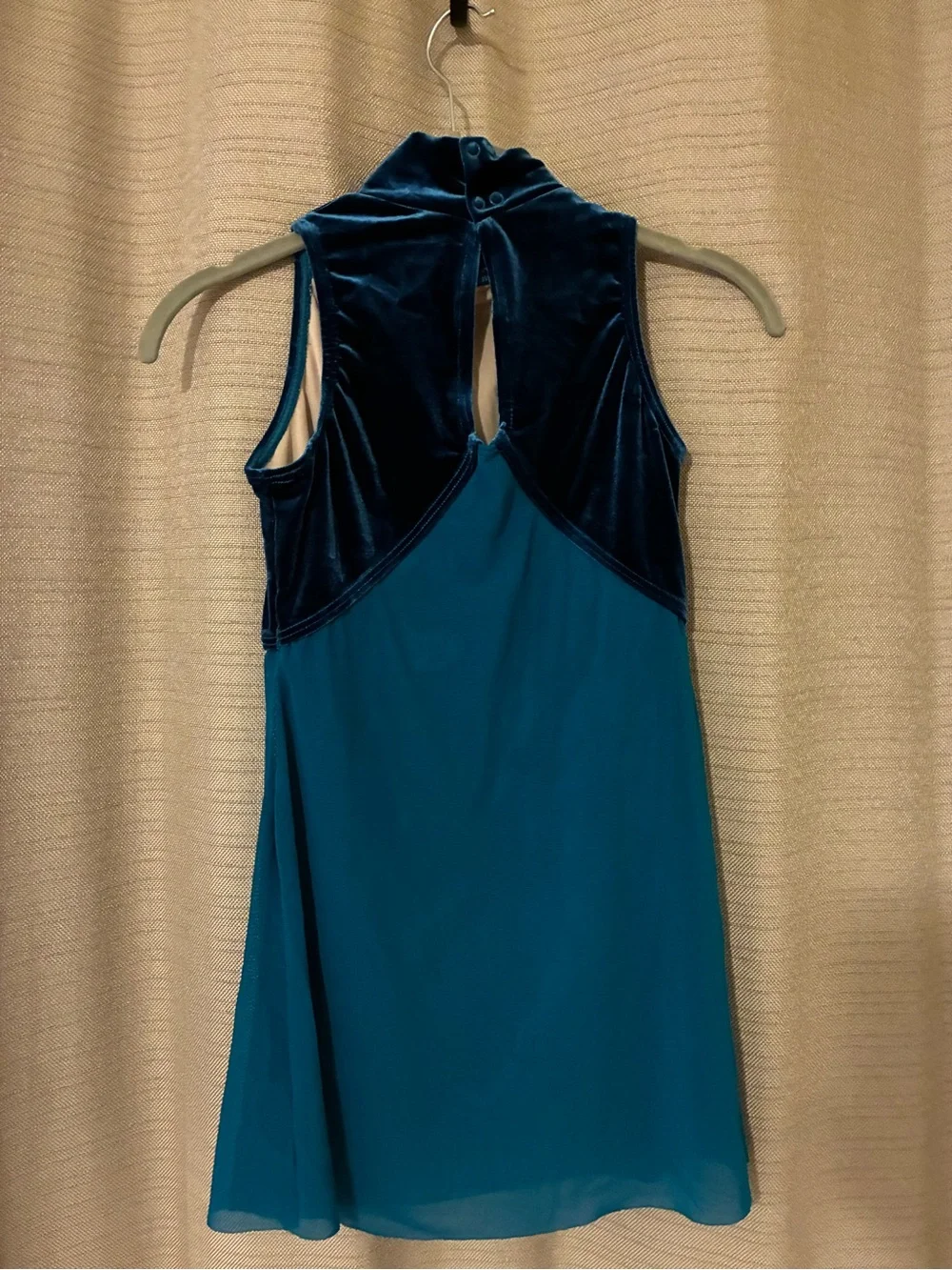 Balera Teal Velvet & Chiffon Lyrical Dance Costume LC